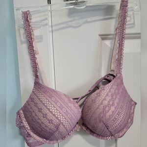 34B Victoria's Secret Purple Lace Push Up Bra